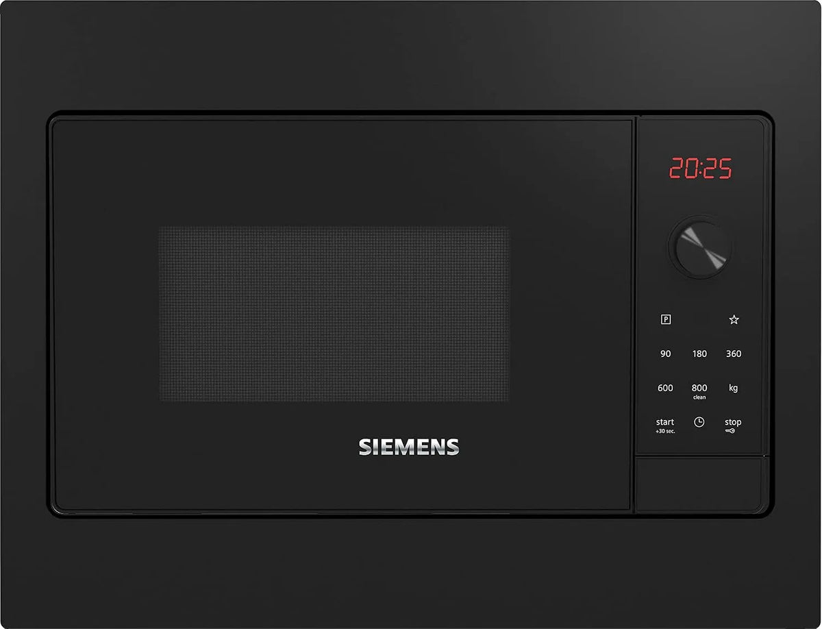 Siemens BF523LMB3 iQ300, Samostatné mikrovlnné trouby, built- in mikrovlnné-v mikrovlnném, 800 W, 20 L, černá, 523L, 50 cm
