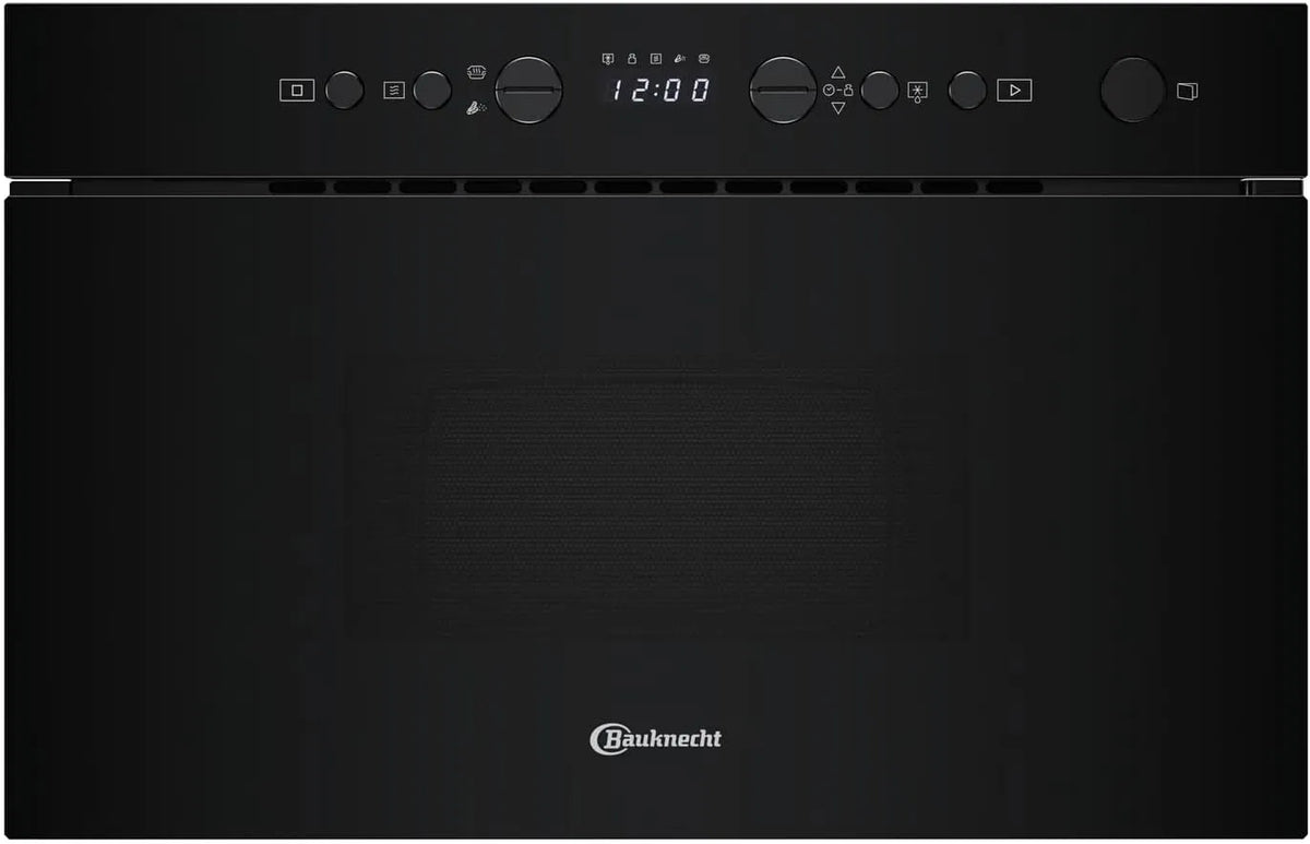 Bauknecht BMN1O2BK, Samostatné mikrovlnné trouby, Built- v mikrovlnné černé sklo, Černá / stříbrná, 750 W, 22 l, 135 cm, 210x450x420 mm