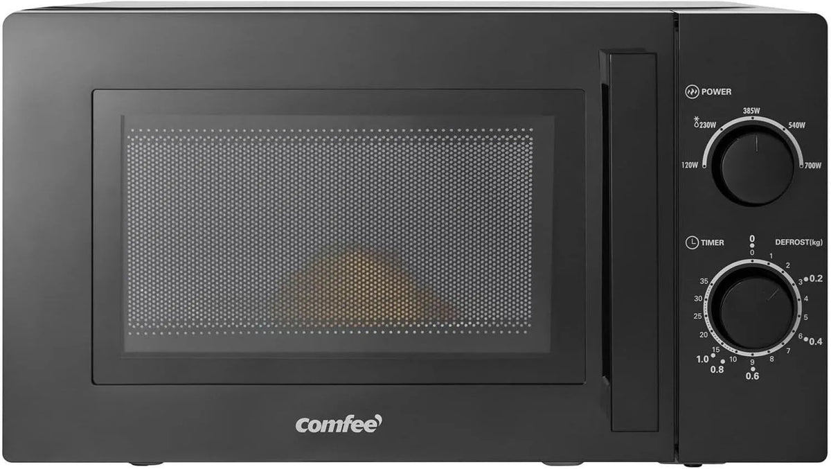 Comfee Drehregler/20L/700W Defrost/360, Samostatné mikrovlnné trouby, / CMSN 20 bk Mikrovlnná trouba / Solo Mikrovlnná trouba s 5 úrovněmi výkonu /