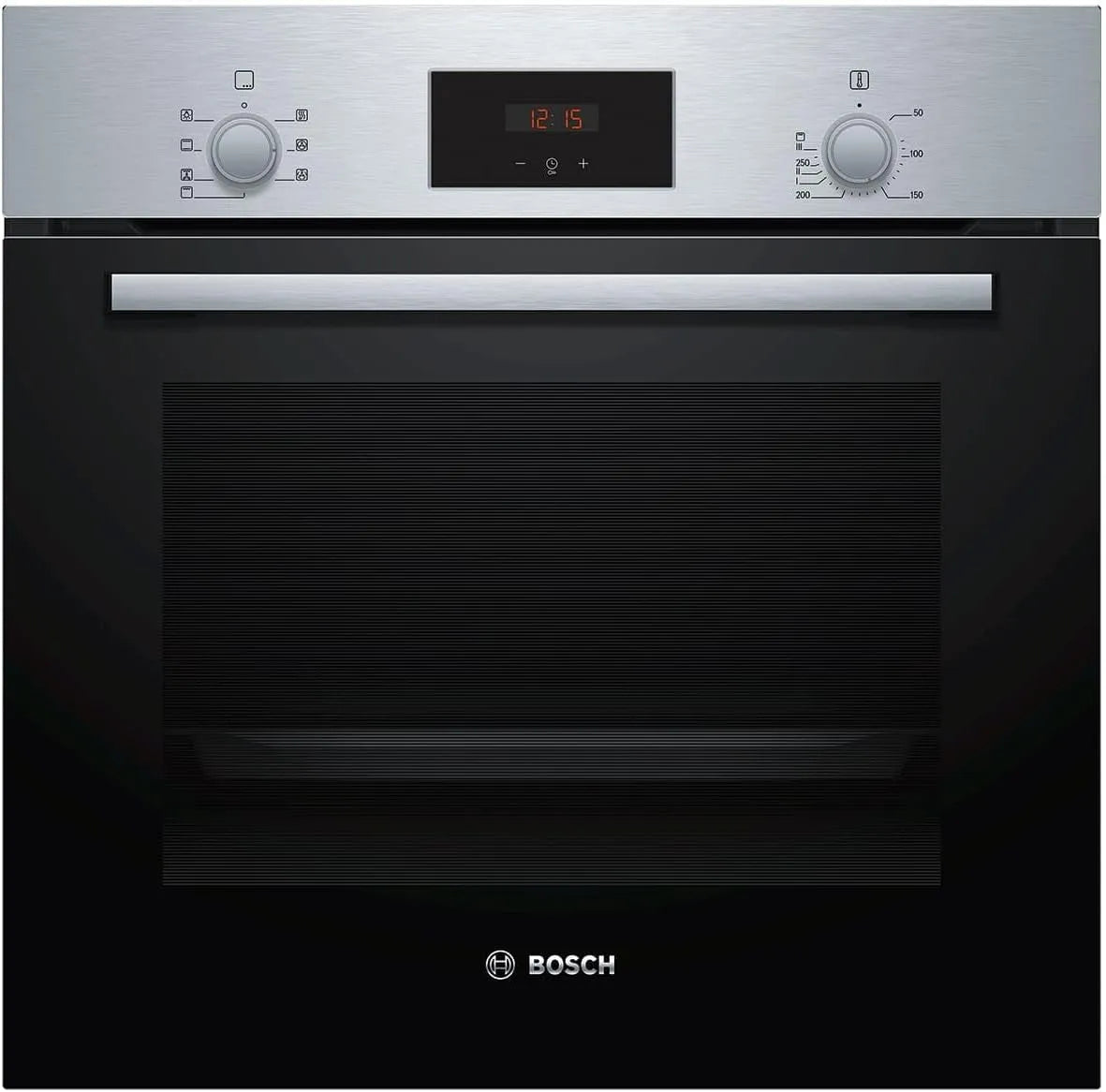 Bosch HBF133BR0, Trouby, série 2 built- in trouba, 60 x 60 cm, EcoClean Přímý úklid, 3D pečení horkého, Černá, 5 x 59, 4 x 54