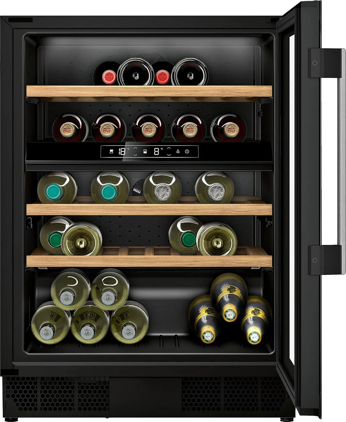Neff KU9213HG0, Vestavné vinotéky, podstavba vinotéka, N70, 82.0 x 60.0 cm, celkem: 120 L, Šedá, 0 x 60, 0 cm, 120 L, 44 l