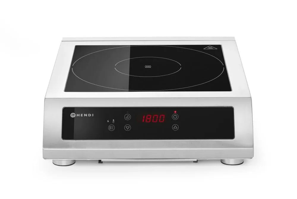 HENDI 230V/3500W 390x500x, Varné desky, Indukční sporák, 3500 D XL, pro pánve s průměrem dna od ø160 do ø300 mm, Stříbrná, 230V, 3500W, 300 mm