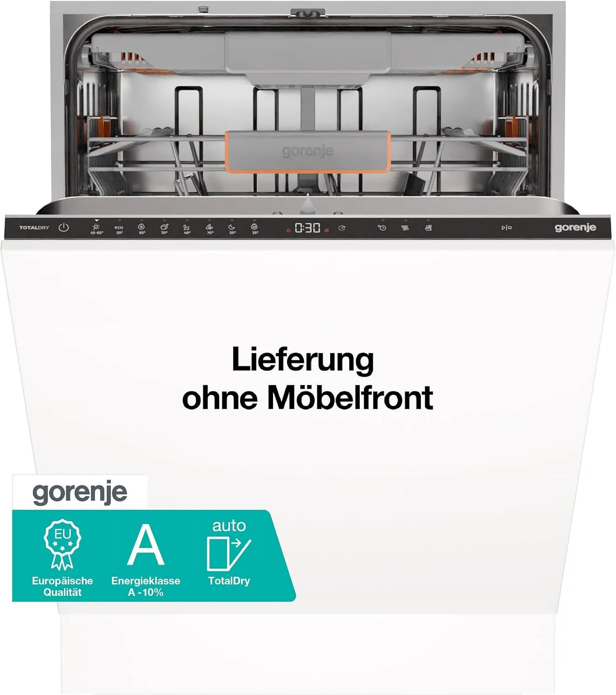 Gorenje GV663A66, Myčky nádobí, 60 cm, Plně integrovatelný Built- in Dishpračka, Stříbrná, 2 dB