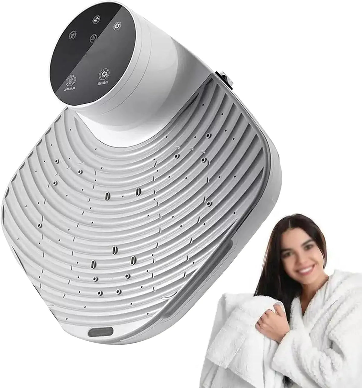 PPLDABNK, Pračky se sušičkou, Vysoušeč celého těla s prachovým filtrem, kontrola dotyku nohou, Černá, 1300W, 53.5 cm, 1 v, 2 mm
