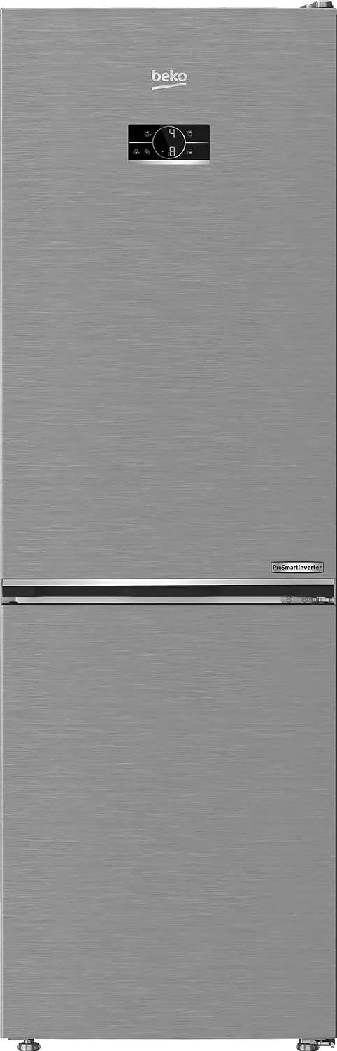 Beko B5RCNE366HXB, Kombinované chladničky s mrazákem, bPRO 500 volně stojící lednička / mrazák, Velká lednička, 316 l, NoFrost, hladký, Stříbrná