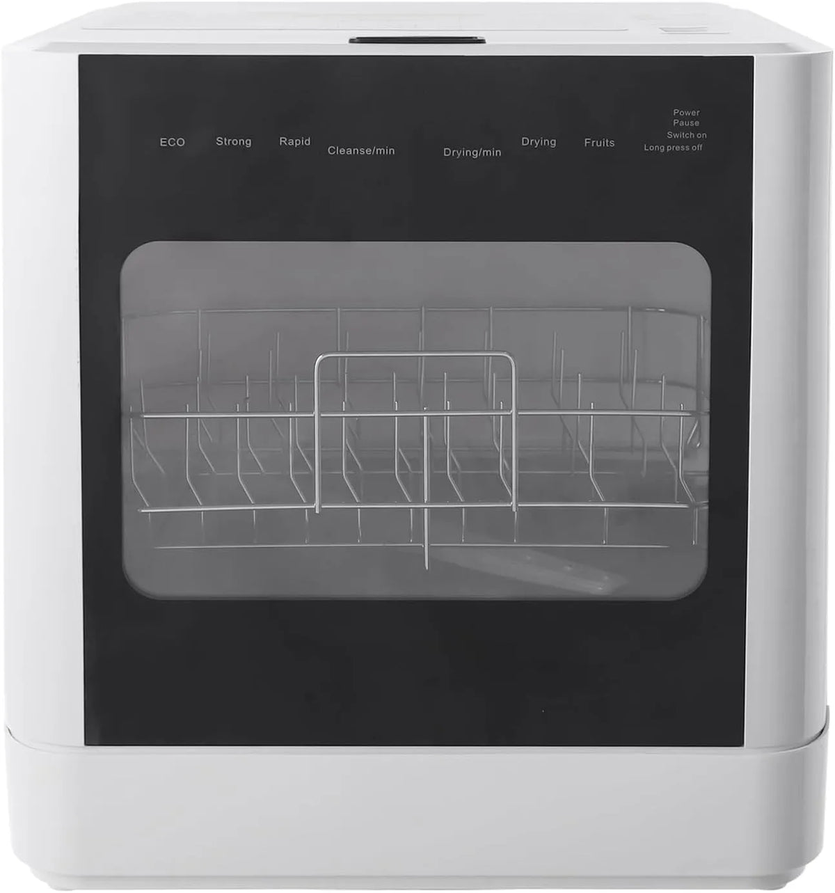 Ciounmb, Myčky nádobí, Myčka nádobí Compact 5 programy Hot vzduch sušení 8 tail-vyrobené stropy, Bílá, 3 cm, 800W, 240 V, 60Hz