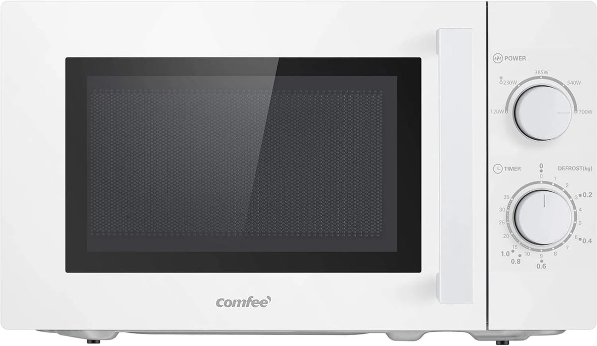 Comfee Drehregler/20L/700W Defrost/360, Samostatné mikrovlnné trouby, / CMSN 20 wh mikrovlnná trouba / solo mikrovlnná trouba s 5 úrovněmi výkonu /