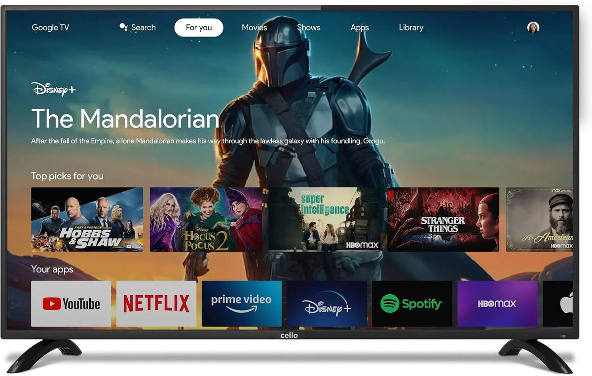 Cello C4020GDE, Televizory, 40 '(100 cm Diagonal) SMART Android Full HD LED TV Google Asistent Google, Černá, 4020G, 40 ', 100 cm, Full HD