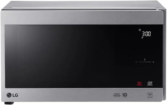 LG MS2595CIS, Samostatné mikrovlnné trouby, mikrovlnná trouba s technologií Smart Inverter (25 litrů, 1000 W) Automatické, Stříbrná, 25 l, 1000 W
