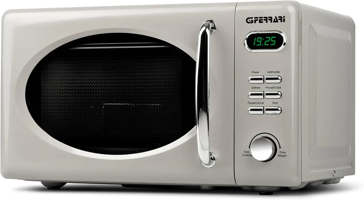 G3 Ferrari 60-Minuten-Timer G10155, Multifunkční mikrovlnné trouby, Sapormio Vintage, Digitální Retro Mikrovlnné Buferáky, 1150W, 20 litrů, 8