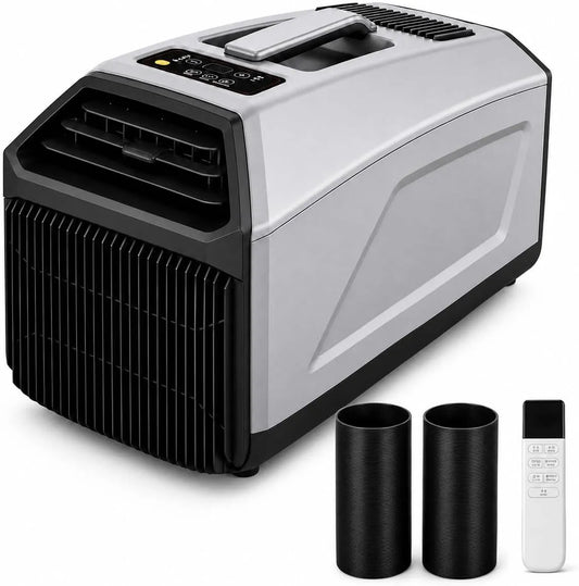 aigahealzhou, Mobilní klimatizace, Mobilní klimatizátor 5000 BTU 230V, Kempingový klimatizátor přenosný, odvlhčovač, Šedá, 5000 BTU, 230V, 1400W