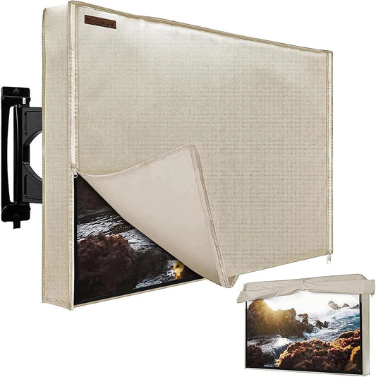 HOMEYA 600D, Ochranné prvky obrazovky TV, Venkovní TV kryt 80-85 palců, Těžké Duty vodotěsné & Weatherproof TV displej, Černá, 190 cm, 114 cm