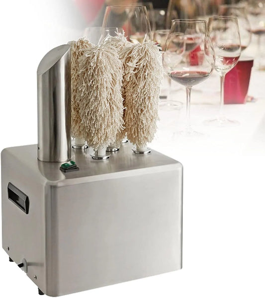 LBJDJYB, Lešticí stroje, Prof Gastro nerezové sklo lešticí stroj až 300 sklenic / hod Elektrický stroj na, Stříbrná, 1200W