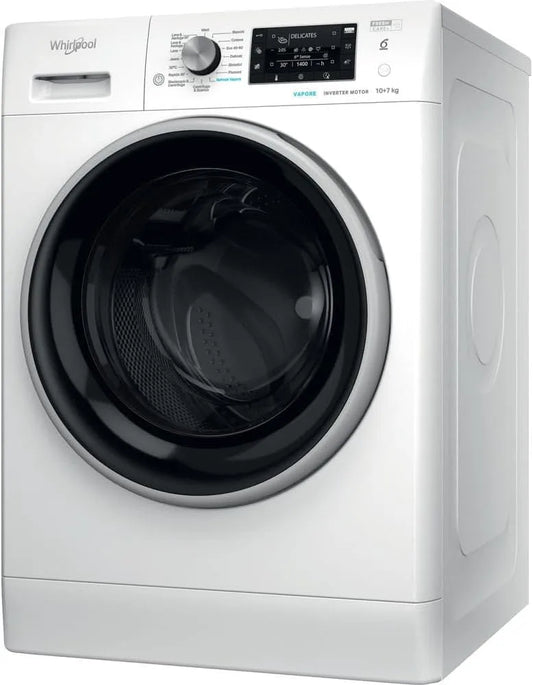 Whirlpool 1400giri, Pračky se sušičkou, Lavasciuga 10kg 6? senso Vapor C Ffwdd 107448 Wbs It, Bílá, 10kg, 1400g, 107448 W, 10.0 kg