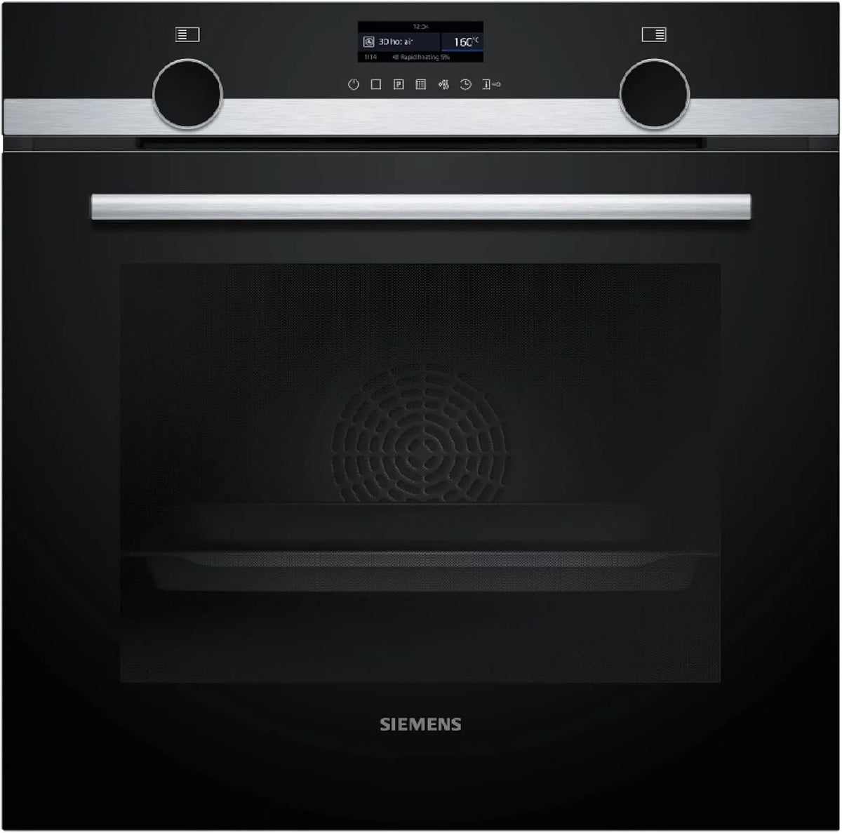 Siemens iQ500 HB579GBR3, Trouby, built- v troubě 60 x 60 cm nerezové airFry, Stříbrná, 60 x 60 cm, 579G, 71 l, 5 x 59
