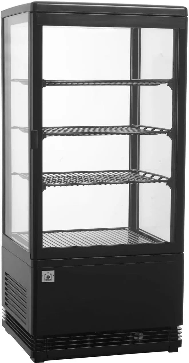 METRO Professional GGC2078B, Chladicí vitríny, Panorama Table- Chladicí pouzdro, 78 L, 3 nastavitelné vložkové podlahy, LED, Černá, 8 x 38