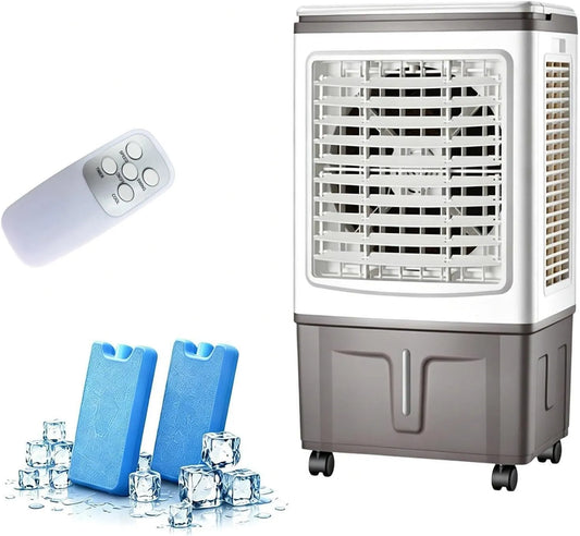 generic, Mobilní klimatizace, Přenosný chladič (40 litrů) s dálkovým ovládáním, časovač od 0 do 7, 5 hodiny a, Černá, 40 l