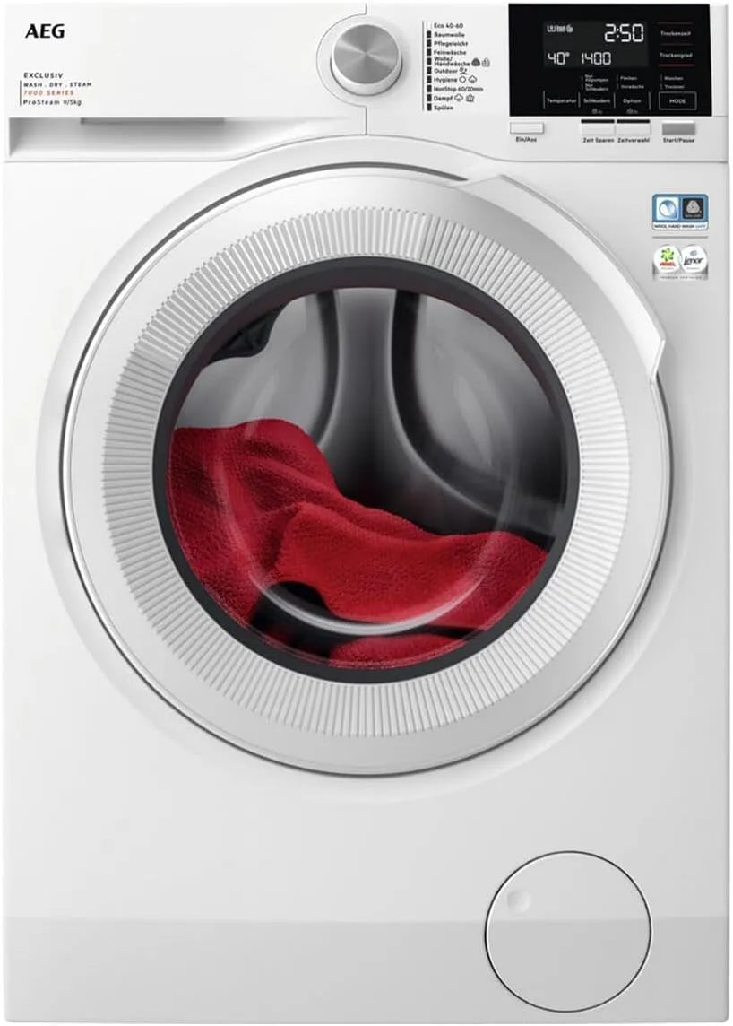 AEG LWR7G60699, Pračky se sušičkou, Wash Dryer bílá, Bílá, 7G, 60699 W, 9 kg, 5 kg