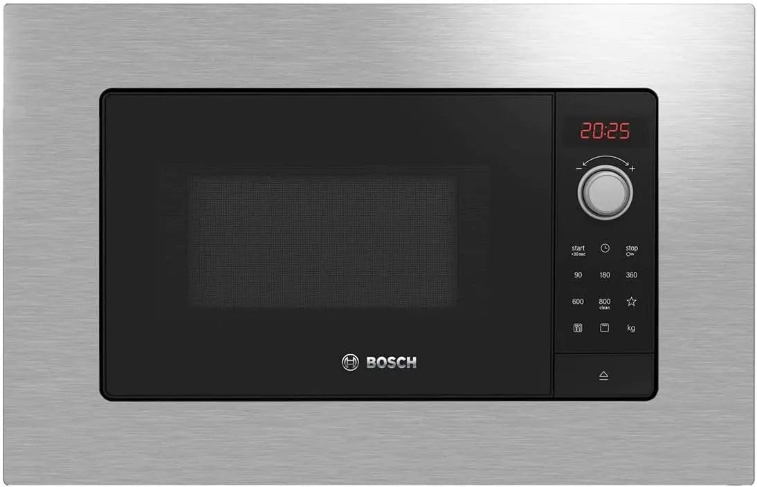 Bosch BEL623MS3, Mikrovlnné trouby s grilem, mikrovlnná deska v mikrovlnné troubě, 60 x 38 cm, nerezová ocel, Stříbrná, 3 v