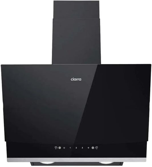CIARRA CBCB6736A CB6736A, Nástěnné digestoře, + + + Fumová extraktor 60 cm cirkulující vzduch vzduchu 650 m3 / h s gestem, Černá, 60 cm, 58dB