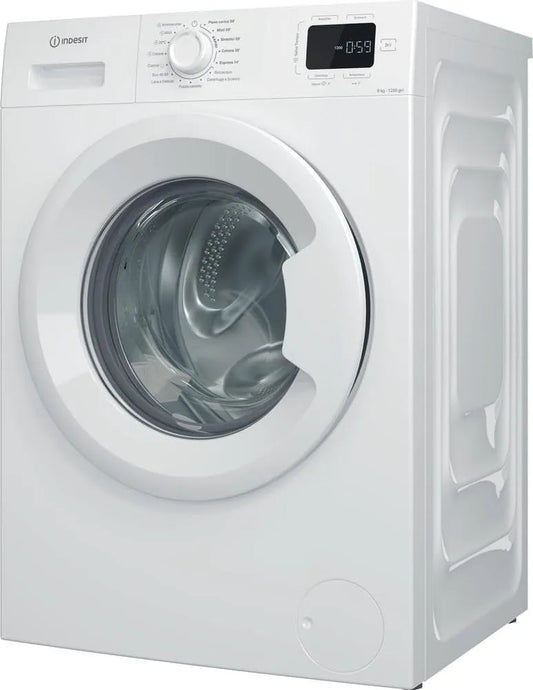 Indesit 642B, Pračky, pračka s předním nakladačem, 6.0 kg - IM Můj čas IT, Bílá, 6.0 kg
