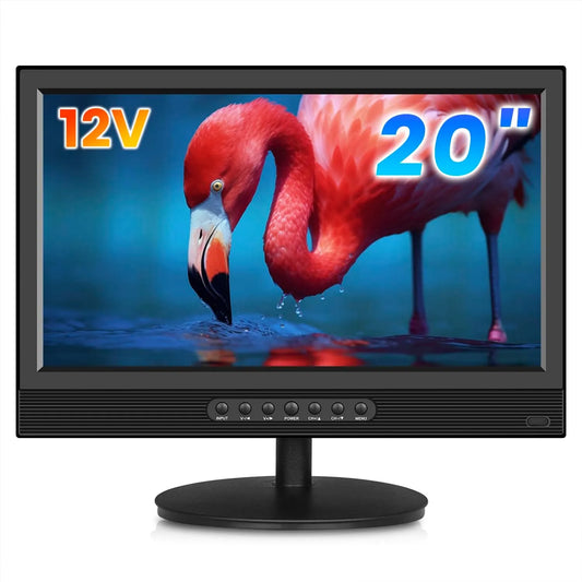 ZOSHING DVB-T2, Televizory, 19 palcová TV 19 palců s digitálním tuner Freeview, Malá TV s HDMI, USB, RCA, Černá, 48, 3 cm, 1440 × 900