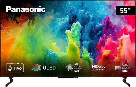 Panasonic Z60A-Serie TB-55Z60AEG, Televizory, Z60A série, 55 palců 4K Ultra HD OLED Smart TV, 2025, TiVo, Dolby Vision & Atmos, Černá, 4K, OLED