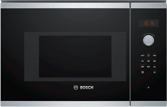 Bosch BFL523MS0, Samostatné mikrovlnné trouby, Built- v mikrovlnné kapacitě 20 litrů výkonu 800 W barva černá / nerezová ocel, Černá / stříbrná