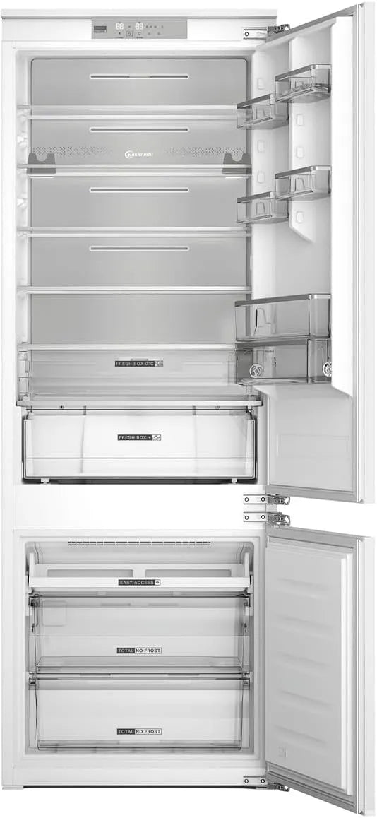 Bauknecht BNF70, Kombinované chladničky s mrazákem, 400 Chladicí box s chladicí jednotkou, Bílá, 194 cm, 394 l, 295 l, 99 l