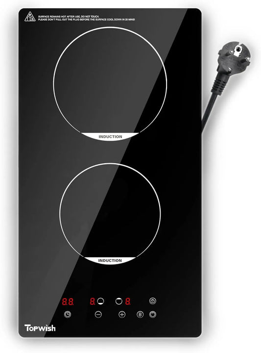 TOPWISH, Varné desky, Nainstalovaná úvodní deska, 2 desky, 3500W, Černá, 2300W, 180mm, 1500W