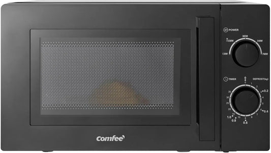 Comfee Drehregler/20L/700W Defrost/360, Samostatné mikrovlnné trouby, / CMSN 20 bk Mikrovlnná trouba / Solo Mikrovlnná trouba s 5 úrovněmi výkonu /