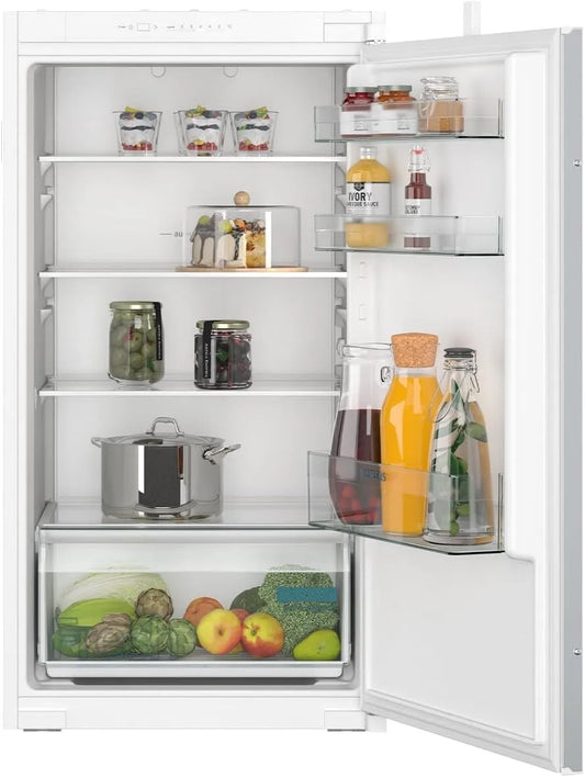 Siemens KI31RNSE0, Kombinované chladničky s mrazákem, Built- in lednice, Bílá, 319 l, 39 dB, 177, 5 cm, 55, 8 cm