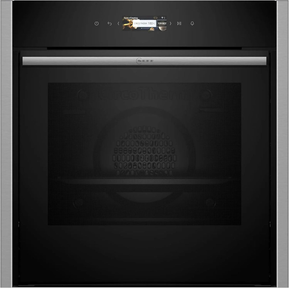 Neff B54CR71N0, Trouby, Stiftung Warentest GUT (2, 0), N 70, Smarter Built- in Baking Pekárenský pečivo, Černá / stříbrná, 60x60 cm, 15 l, 1913X0