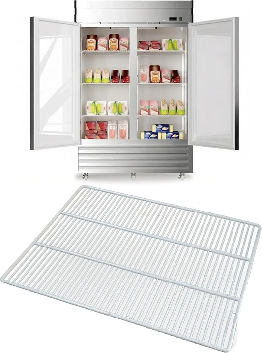 Generisch, Mřížka, Chladicí regál z uhlíkové oceli, oddělovač freezerů, Bílá, 6 mm