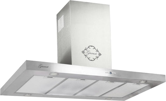 Gurari, Ostrůvkové digestoře, Island hood GCH I 431 120 IS PRIME Island range hood 120 cm nerezová ocel, Stříbrná, 120 cm, 4x1, 5W, 1200 mm