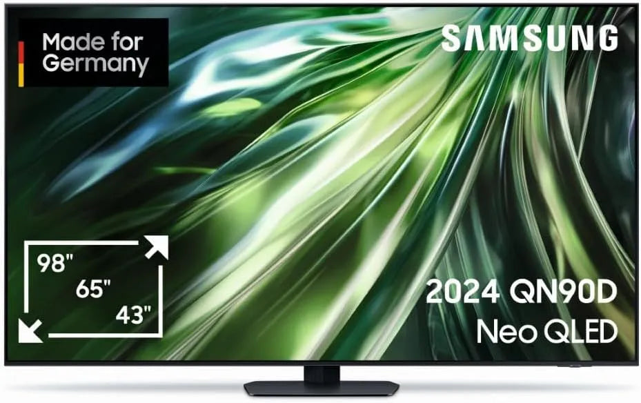 Samsung QN90D Gen2, Televizory, Neo QLED 4K TV 55 palců, Neural Quantum 4K AI procesor, Mini LED TV, AI, Černá, QLED, 4K, Mini LED, 1 v