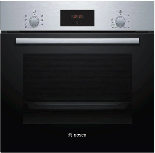 Bosch HBF133BR0, Trouby, série 2 built- in trouba, 60 x 60 cm, EcoClean Přímý úklid, 3D pečení horkého, Černá, 5 x 59, 4 x 54