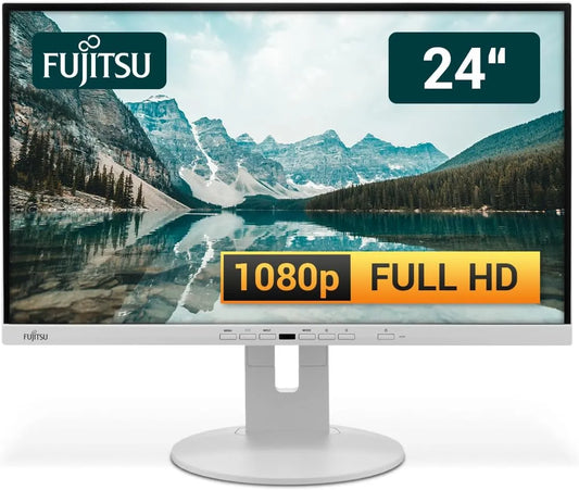 Amazon Renewed P24-9, Monitory, Fujitsu displej 24 palců Business Computer Monitor, Desktop Gaming Monitor, Full, Černá, Full HD, 1920 x 1080