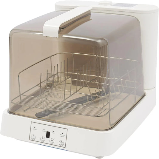 AHSSBSA, Myčky nádobí, 60 cm, Myčka nádobí Myčka nádobí 800W 360 ° Low- Spray tabulka Myčka nádobí Ovládání, Bílá, 800W, 2, 11 g, 220V, 50 Hz