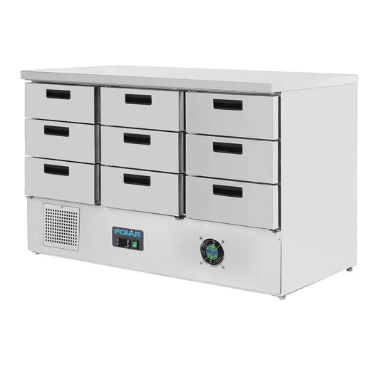 Polar x1365 x700, Kombinované chladničky s mrazákem, Polární vzduchotechnika G- Series 235W Lednice lednička 368 l s 9 1 GN, Stříbrná, 235W