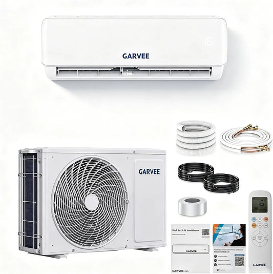 GarveeMore, Splitové klimatizace, Rozdělený klimatizační systém 12000 BTU klimatizace s výfukovou hadicí A + +, Bílá, 12000 BTU, 9000 btu