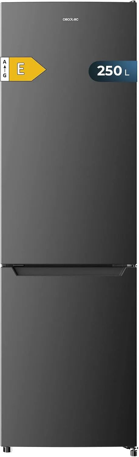 Cecotec, Kombinované chladničky s mrazákem, Bolero CoolMarket Combi 250 Dark E. Energy Class E Dark Nerezová ocel Lednice, Stříbrná, 180X55Cm
