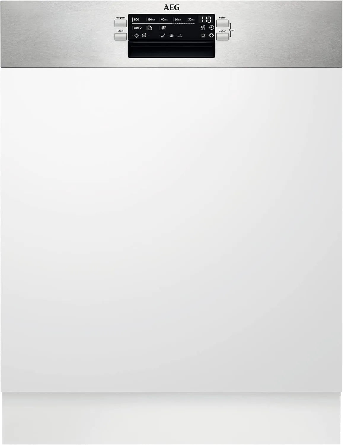 AEG FEE53628ZM, Myčky nádobí, 60 cm, Integrovaný myčka nádobí / 60cm / AirDry - perfektní výsledky sušení / D /, Stříbrná, 3G, 5cm, 24 cm