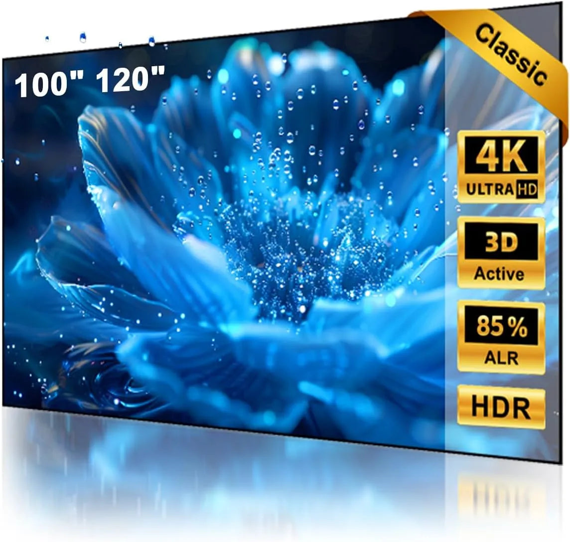NothingProjector, Canvases, ALR CLR Beamer Canvas Opravený rám 100 palců, Černá, 4K, 10mm, 2L, 2W