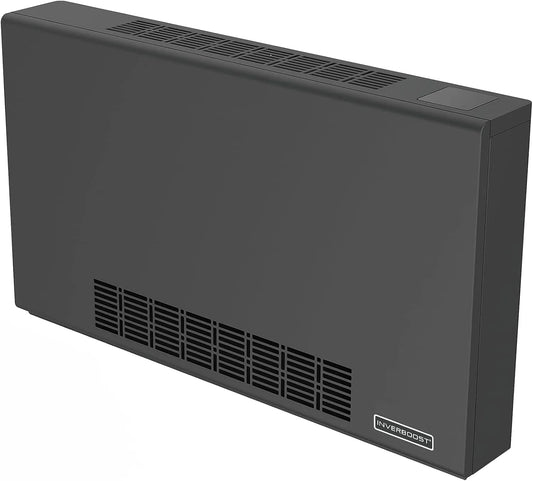 Thermona, Topné prvky, Konvektor tepelného čerpadla Inverboot, 3 kW radiátor, ultra-tenký 145 mm, Černá, 3 kW, 145 mm