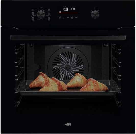 AEG NBA5P40AK, Trouby, Surround Cook Pyrolýza Pečení Pečárna černá, Černá, 71 l, 40 W