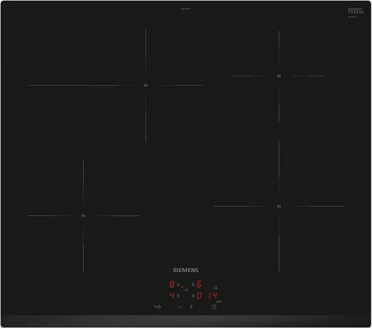 Siemens iQ300 EI631CFB1E, Varné desky, indukční sporák 60 cm Spojovací pražírna, Černá, 60 cm