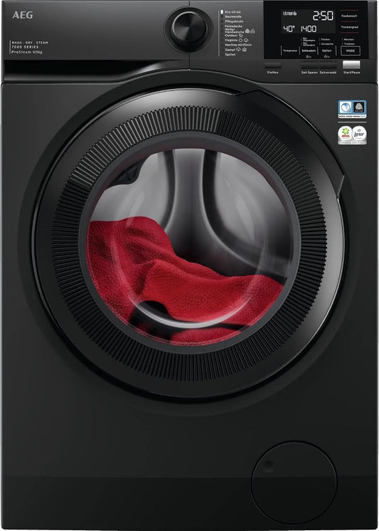 AEG LWR7S65690, Pračky se sušičkou, pračka, série 7000 s DualSense, 9 kg mytí, 5 kg sušení, D, úspora energie, Bílá, 9 kg, 5 kg, 1 kg, 3 kg