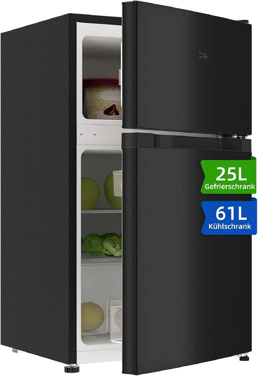 CHiQ 25L/61L, Kombinované chladničky s mrazákem, Lednička / mrazák horní lednice 86 L (25L / 61L), Bílá, 25L, 61L, 86 L, 2 kg