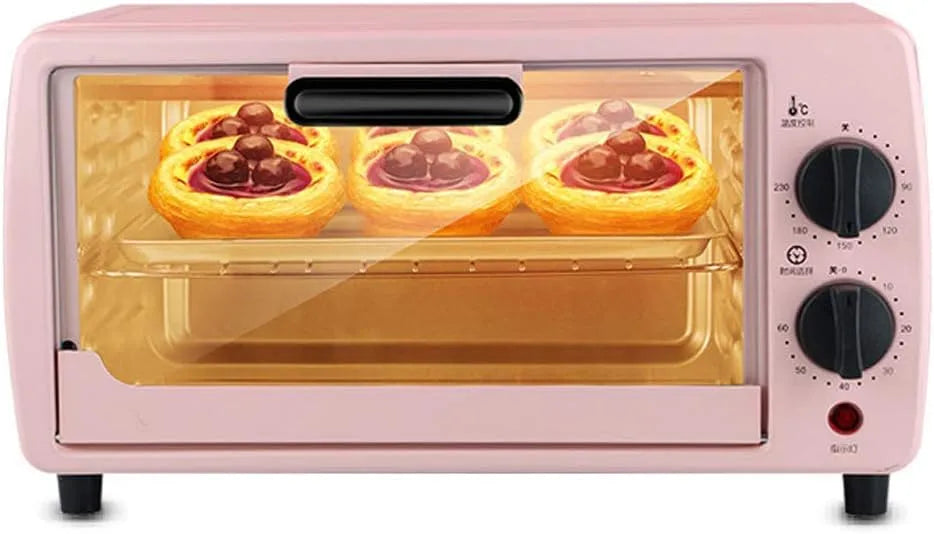 RKYRRKI 60-Minuten-Timer, Mini trouby, 9L Mini-Pečicí trouba Settlement teplota 0-230 ° C a 60minutový časovač, Šedá, 9L, 600W, 3 v, 35 cm